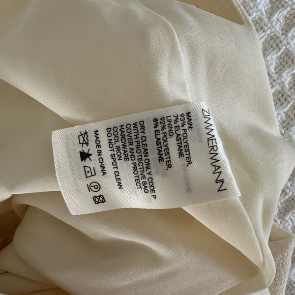 Zimmerman Flare High Waist Beige Pants Size 0 - Picture 4 of 5